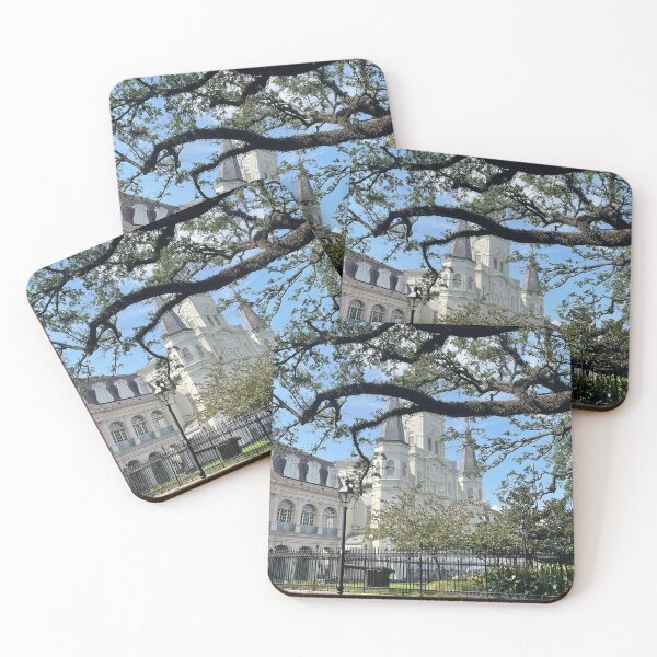 Item preview, Oak Tree & St. Louis Cathedral New Orleans designed and sold by NorahMaeDesigns.