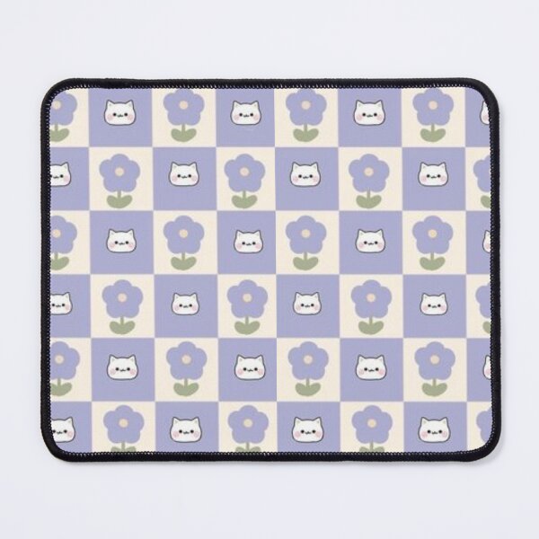 Item preview, cats and purple flowers designed and sold by Sokkastore.