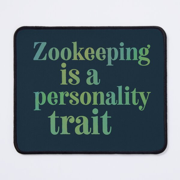 Item preview, Z is for Zookeeper ,Zookeeper Design – Passionate Wildlife Care and Animal Keeper Artwork designed and sold by PrettylittlepastelUk.