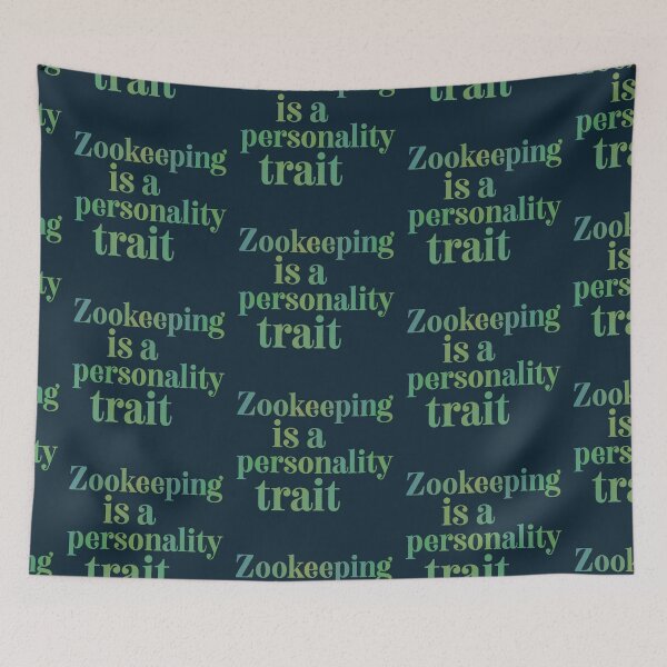 Item preview, Z is for Zookeeper ,Zookeeper Design – Passionate Wildlife Care and Animal Keeper Artwork designed and sold by PrettylittlepastelUk.