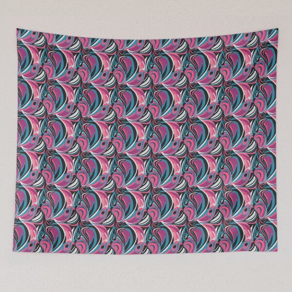 Aperçu de l'œuvre Bright Winter, motif de correspondance des tons chair, analyse personnelle des couleurs, PCA créée et vendue par look4seasons.
