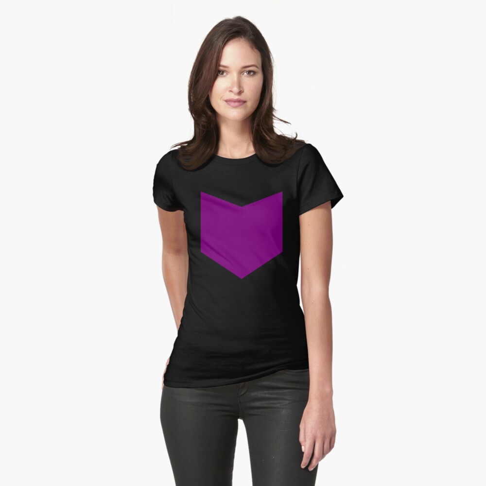 Avengers Hawkeye Purple Arrow Emblem Tshirt