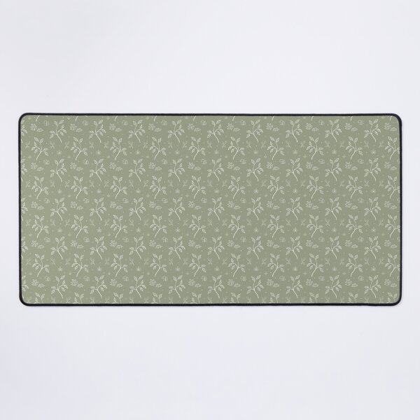 Item preview, Sweet Florals Relaxing Floral Pattern in Olive Green designed and sold by PaperRain.