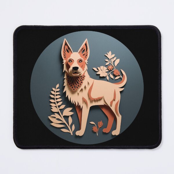 Item preview, Dog paper cut craft 3 designed and sold by Marten-Store.