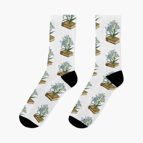 Item preview, Flowers Growing From Book | Blue Asiatic lilies designed and sold by CircinusStore.