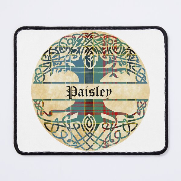 Item preview, Paisley Tree of Life Clan Scottish Surname tartan designed and sold by BagTown Clans.