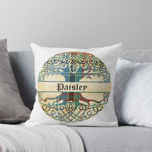 Item preview, Paisley Tree of Life Clan Scottish Surname tartan designed and sold by BagTown Clans.