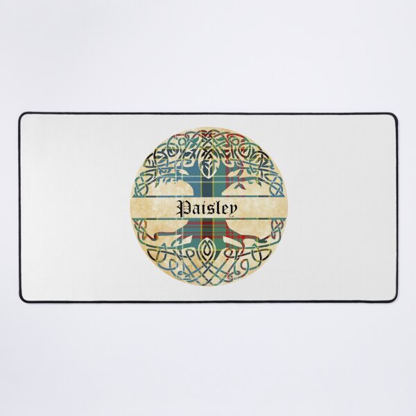 Item preview, Paisley Tree of Life Clan Scottish Surname tartan designed and sold by BagTown Clans.