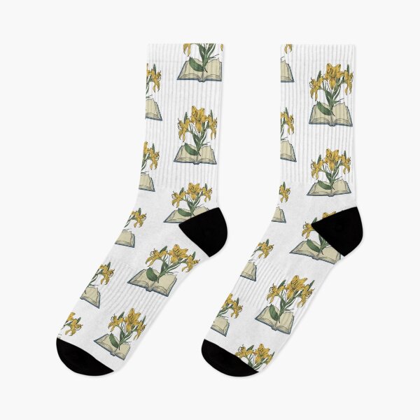 Item preview, Flowers Growing From Book | Yellow Asiatic lilies designed and sold by CircinusStore.