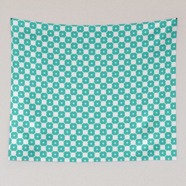 Item preview, Turquoise Marine Circles Dots Bubbles 60s Vintage Retro Summer Fresh Pattern designed and sold by PenguinForests.