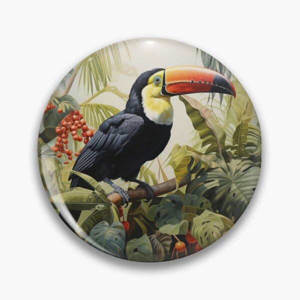 Item preview, Toucan in the forest, realistic style designed and sold by LilithRouge.
