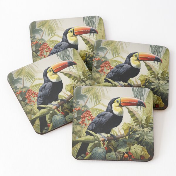 Item preview, Toucan in the forest, realistic style designed and sold by LilithRouge.