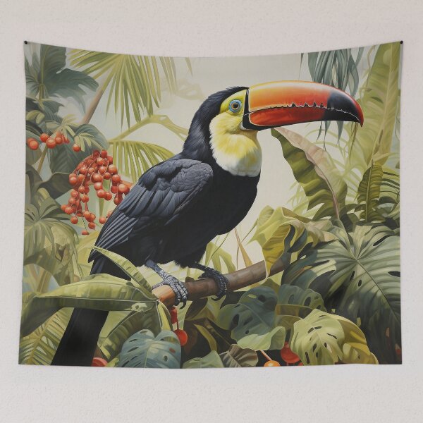 Item preview, Toucan in the forest, realistic style designed and sold by LilithRouge.