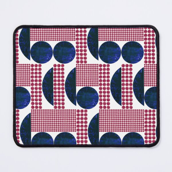 Item preview, pink and midnightblue dots on white background pattern designed and sold by ArtistSunny.