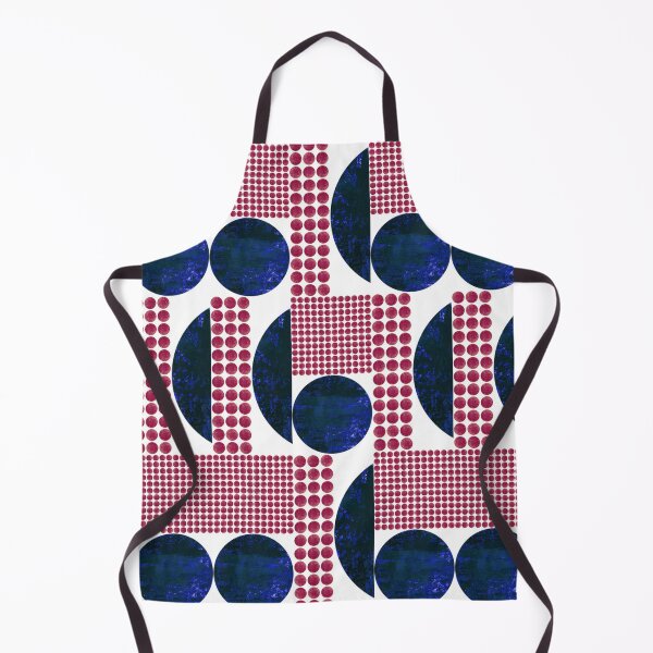 Item preview, pink and midnightblue dots on white background pattern designed and sold by ArtistSunny.
