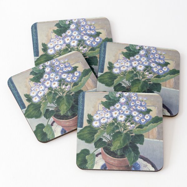 Item preview, Blue Cineraria, Purple Flowers in the Vase designed and sold by Suzana Djordjevic.
