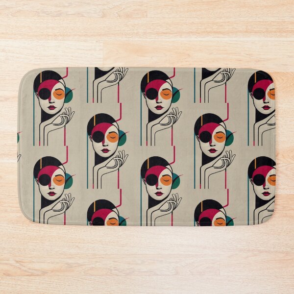 Item preview, Amazing Blip Bauhaus Colorful Street Art Vanishing Face designed and sold by FashionIam.