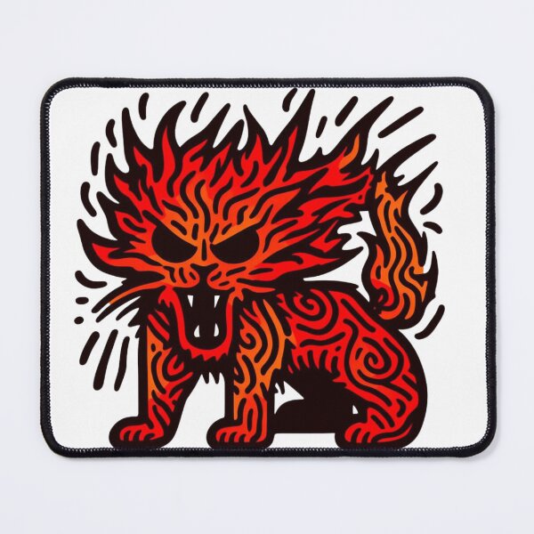 Item preview, fiery lion angry lion designed and sold by sharon1210.