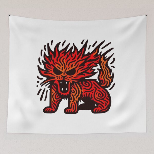 Item preview,  fiery lion angry lion designed and sold by sharon1210.