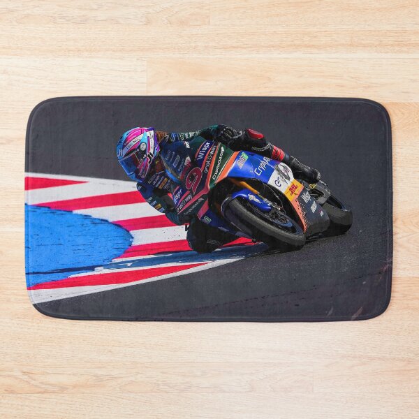 Item preview, Danilo Petrucci racing his 2023 MOTOGP motorcycle through the corners 2 abstract designed and sold by Rodissimus1984.
