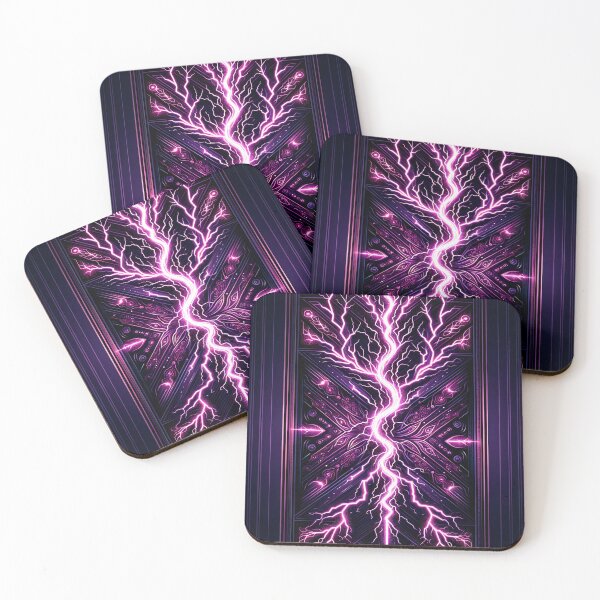 Item preview, Neon Pulses: Symphony in Purple designed and sold by CristalineDart.