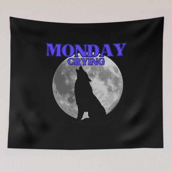 Item preview, Monday crying wolf designed and sold by AstroLynx.