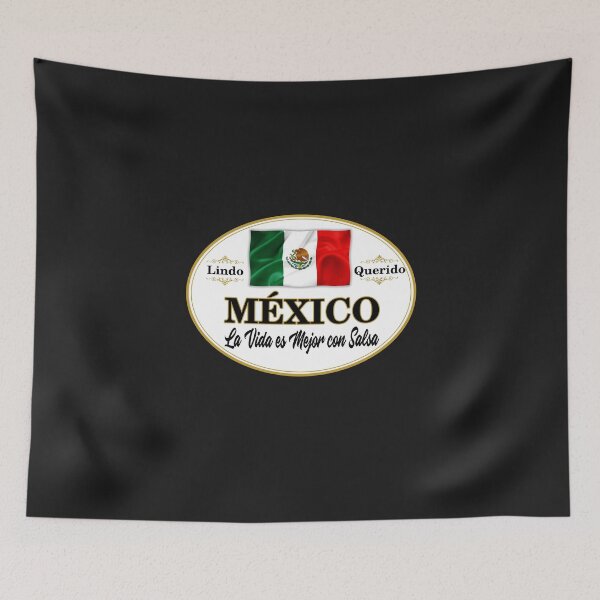Item preview, La Vida es Mejor con Salsa - Flag of  Mexico designed and sold by obedtheartist.