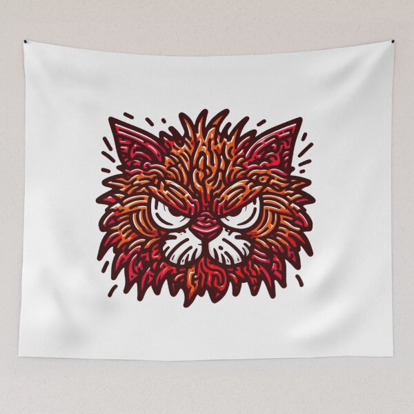 Item preview, Angry cat upset kitty furious furball designed and sold by sharon1210.