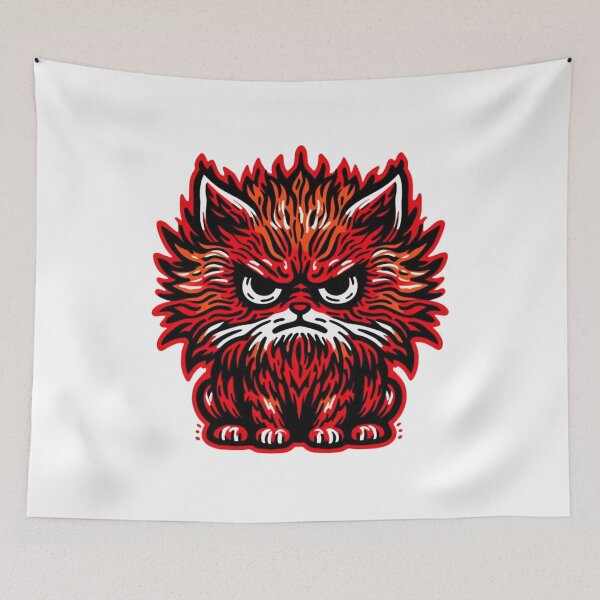 Item preview, Angry cat upset kitty furious furball designed and sold by sharon1210.