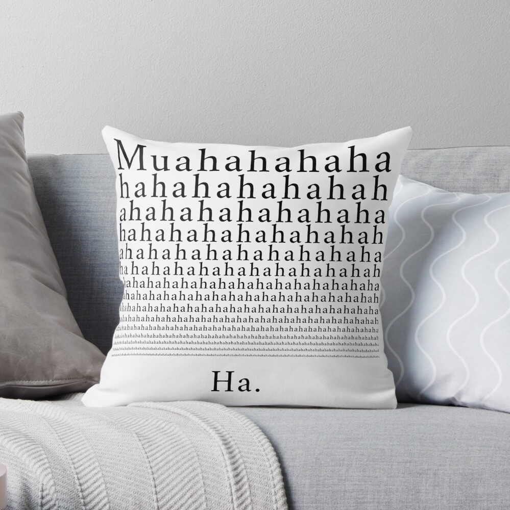 Evil Genius Throw Pillow