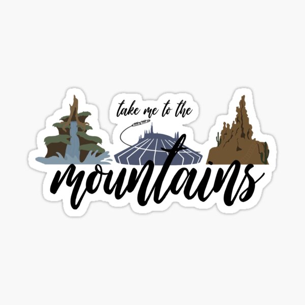 To the Mountains Sticker