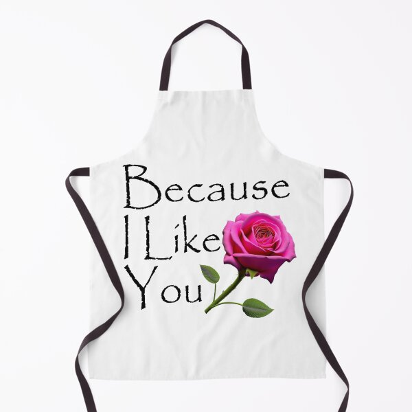 Item preview, Because I Like You - Pink Rose Black Text designed and sold by MegaDirt.