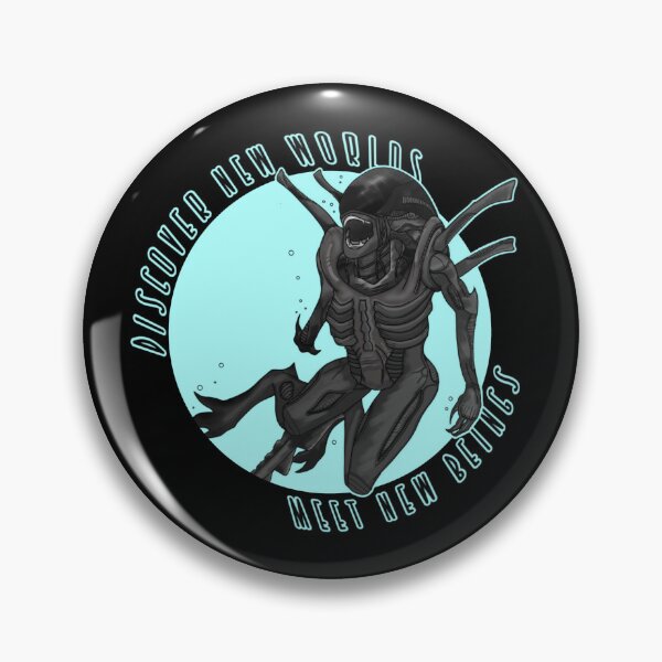 Item preview, Swimming Alien logo print Xenomorph designed and sold by Timetowaste.