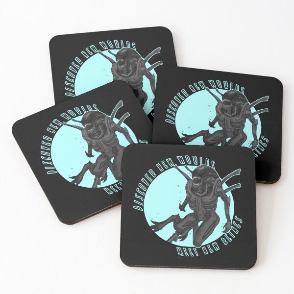 Item preview, Swimming Alien logo print Xenomorph designed and sold by Timetowaste.
