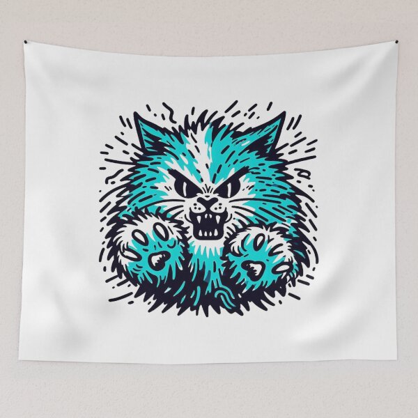 Item preview, Angry cat upset kitty furious furball designed and sold by sharon1210.