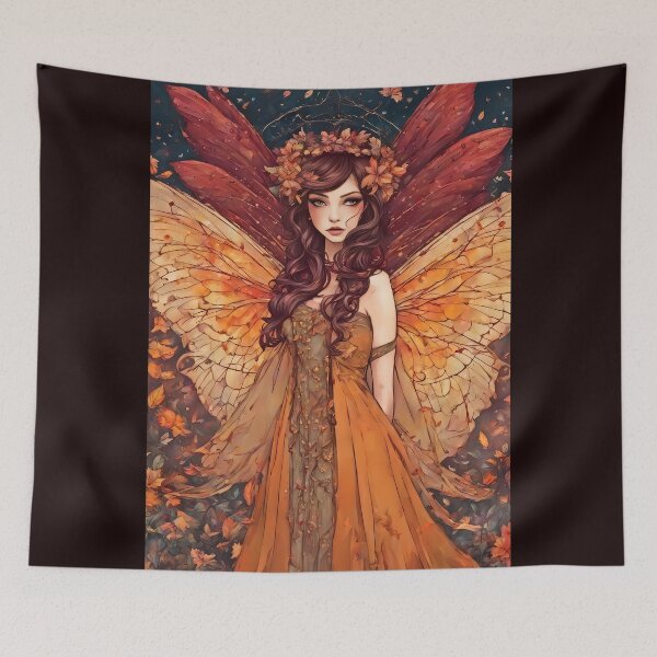 Item preview, Yasmine - Autumn Abstract Fairy designed and sold by FaerieFusion.