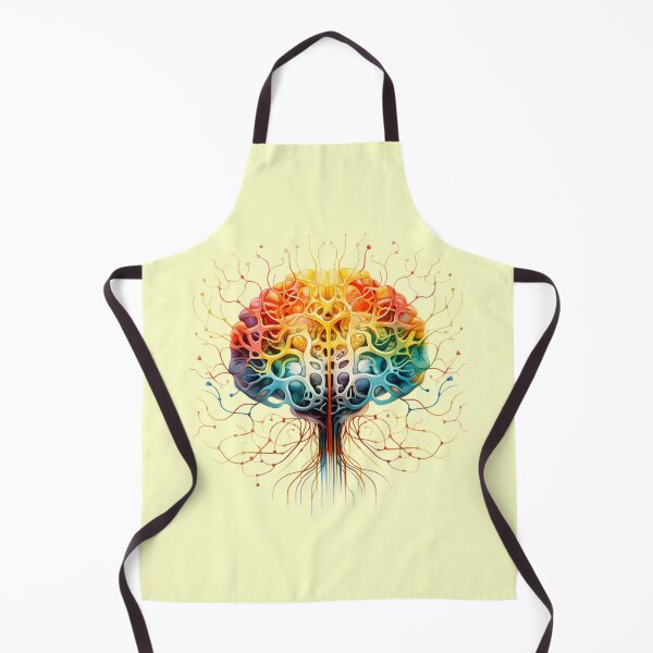 Item preview, Brain energy flow patterns in vibrant light spectrum colors. Powerful design. designed and sold by AiApparel24-art.