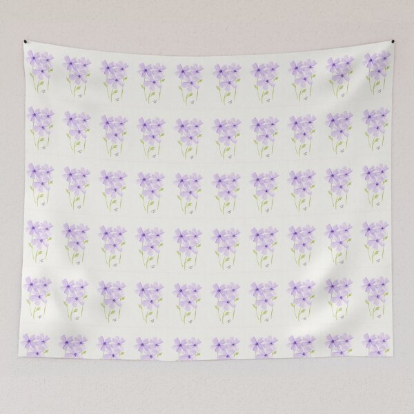 Item preview, Trio of Purple Flowers Pattern designed and sold by Taphath Foose.