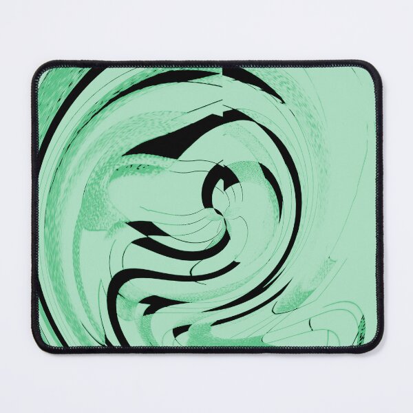 Item preview, Abstract Twirls and Swirls and Bursting Lights in Sea Chriatmas Green  designed and sold by deniselynnimage.