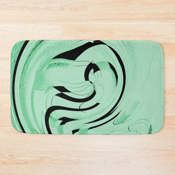 Item preview, Abstract Twirls and Swirls and Bursting Lights in Sea Chriatmas Green  designed and sold by deniselynnimage.