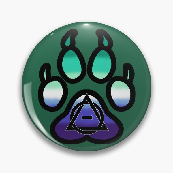 Item preview, MLM Therian Pride Wolf Paw designed and sold by ChaotixDragon.