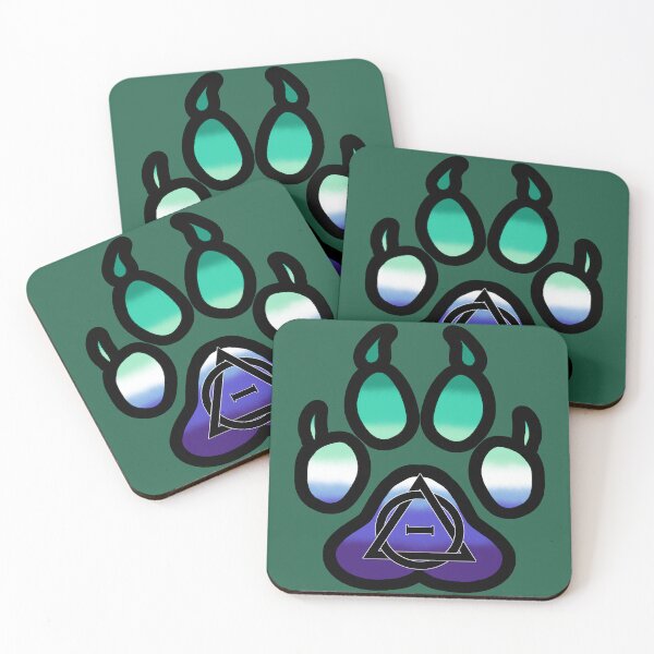 Item preview, MLM Therian Pride Wolf Paw designed and sold by ChaotixDragon.
