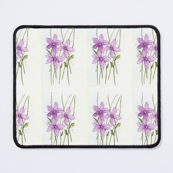 Item preview, Fuchsia Flowers Watercolor Pattern designed and sold by Taphath Foose Artist.