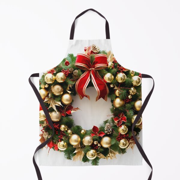 Item preview, Decorative Christmas holiday wreath print designed and sold by dcrc.