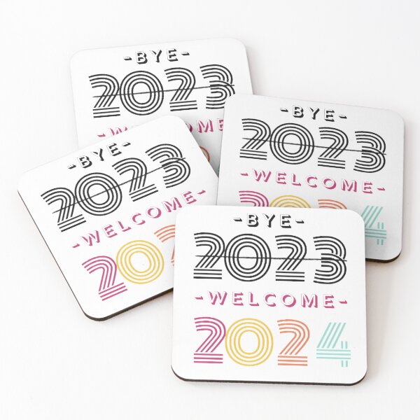 Item preview, Goodbye 2023 Welcome 2024  designed and sold by ArtBreez.
