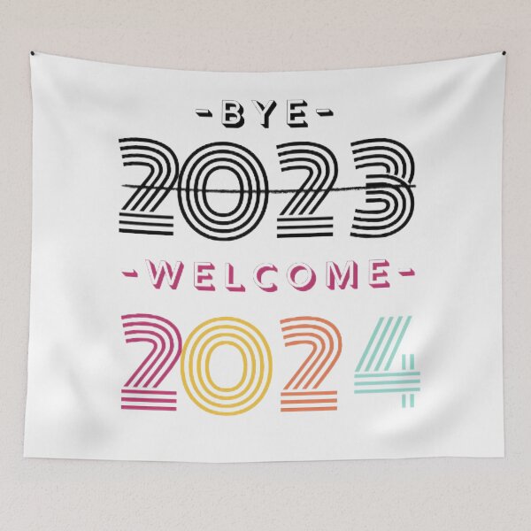 Item preview, Goodbye 2023 Welcome 2024  designed and sold by ArtBreez.