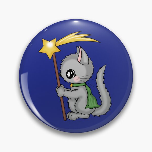 Item preview, cute christmas cat with holy star  designed and sold by Pezi-Creation.