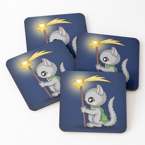 Item preview, cute christmas cat with holy star  designed and sold by Pezi-Creation.