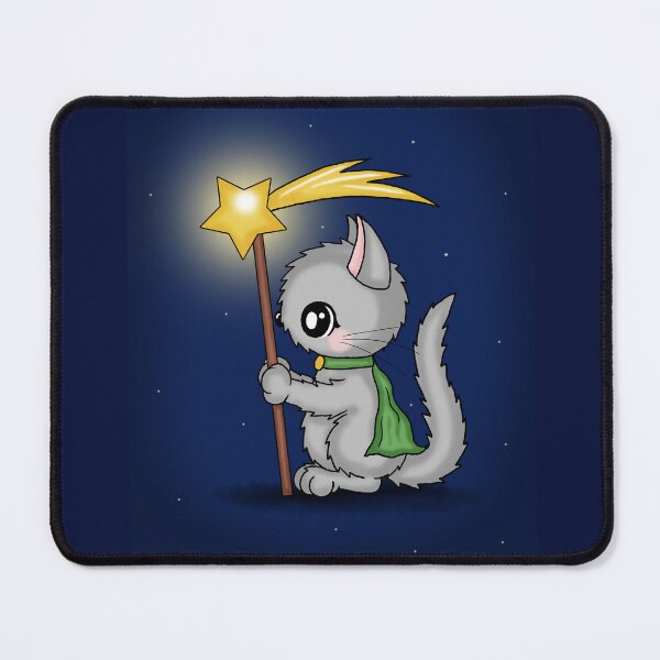 Item preview, cute christmas cat with holy star designed and sold by Pezi-Creation.