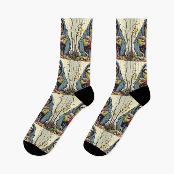 Item preview, Retro Vintage Sloth Wizard designed and sold by TomFrontierArt.